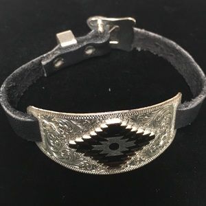 Montana Silver and Leather Western Bracelet